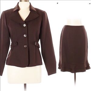 Perceptions Dresses - Perceptions Suit Skirt Timeless Brown 2 pc 12 Perceptions Dresses - Perceptions Suit Skirt Timeless Brown 2 pc 12